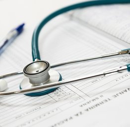 stethoscope and papers
