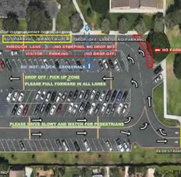 map of school parking lot