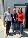 Jeff Morano, Henry Miller, Erin Zoumaras smile for photo